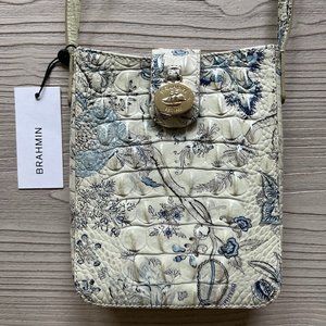 Brahmin Marley Crossbody Bag in Blue Jay Melbourne (RARE pattern/print)
